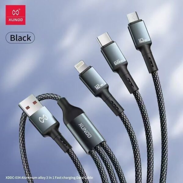 Xundd 3 in 1 Premium USB cable