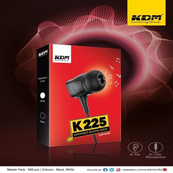 KDM-K225 EARPHONES