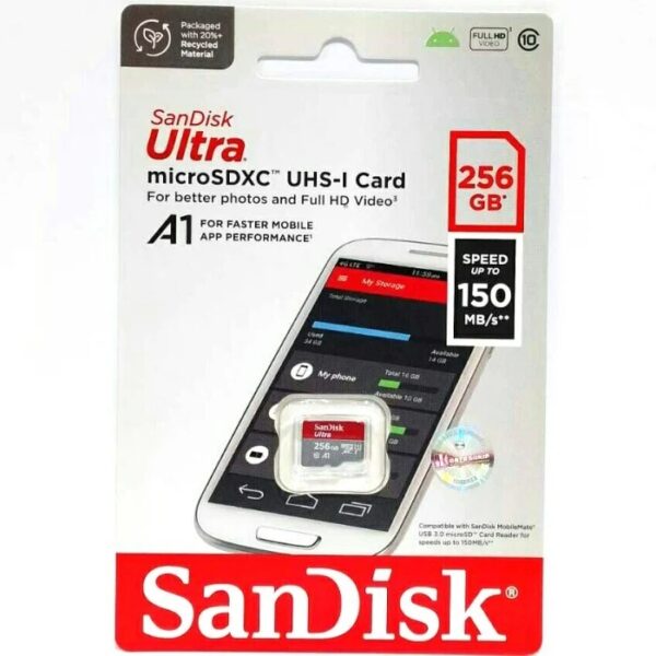 SANDIK ULTRA 256GB MEMORY CARD