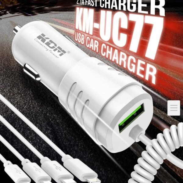 KDM KM-UC77 5 IN 1 CAR CHARGER