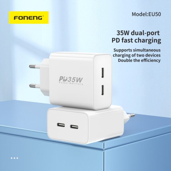 FONENG EU50 DUAL PD FAST CHARGING